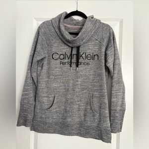 Calvin Klein Gray Women's Sweatshirt with cowl neck